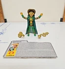 SERPENTOR GI JOE 1986 COBRA EMPEROR W/File Card/Cape/Back Piece/Helmet/2 Snakes