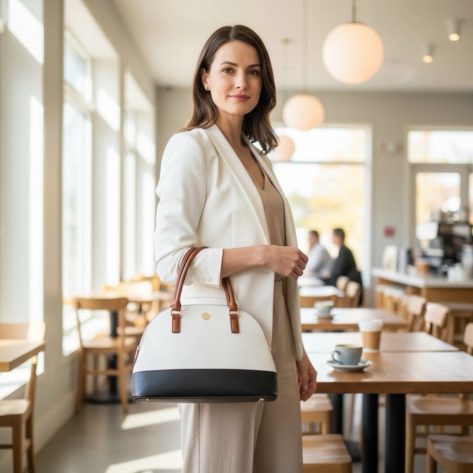 Bolso de mano Anne Klein para mujer abovedado como nuevo nunca usado Foto 2 de 4