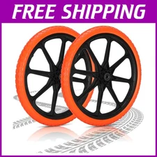 Upgraded 20" Flat Free Tires for Rubbermaid Wheelbarrow