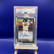 2024 Bowman Draft Chrome Prospect Auto Blake Burke CPA-BB Refractor 353/499 Psa9