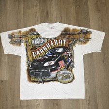 Vintage Dale Earnhardt 90s All Over Print T Shirt Intimidator Rules Sz XL AOP