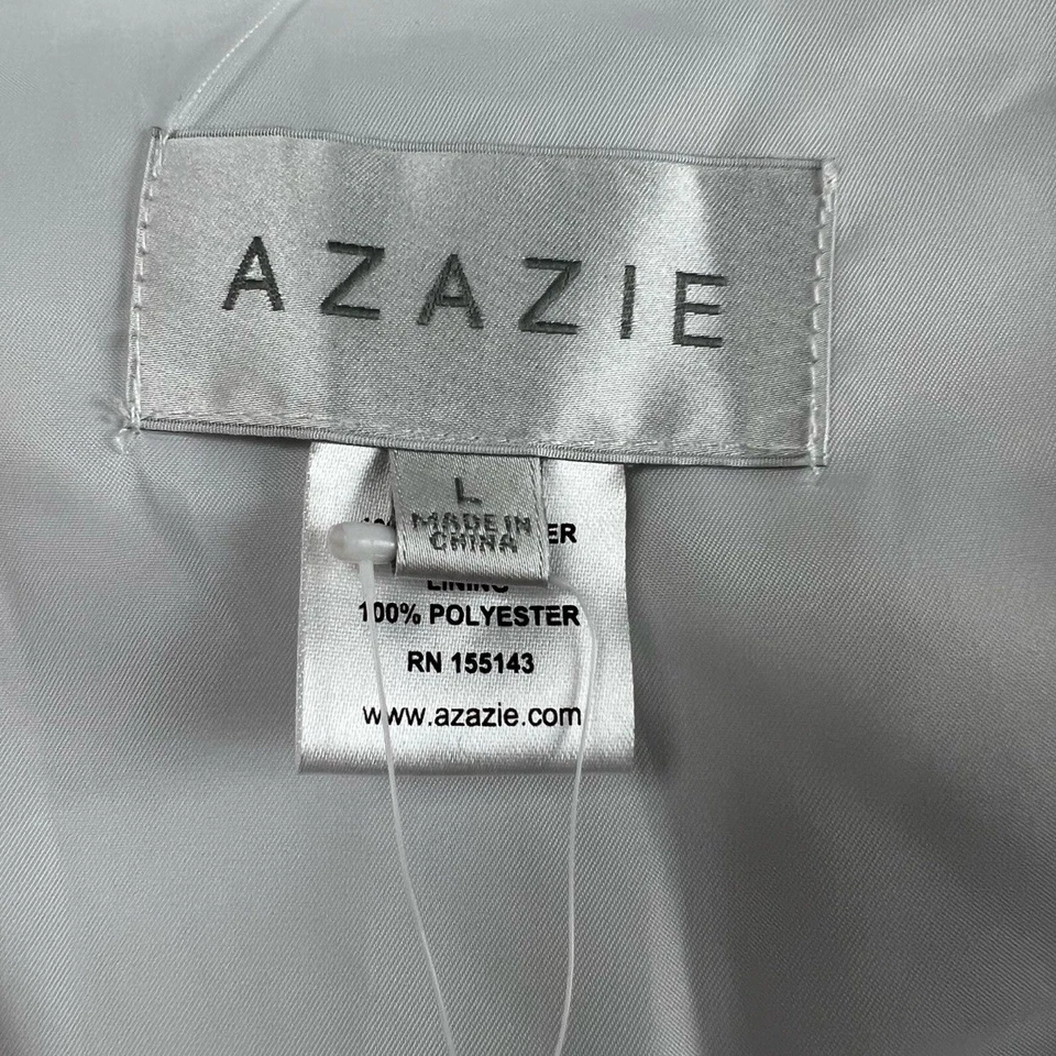 Azazie Vest Mens Large Blush Pink Satin Formal Elegant Wedding - Image 3 of 4