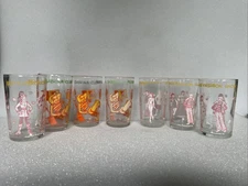 1971 Archie Comics Welch's Jelly Jar Juice Glasses set of 7 Sabrina Veronica