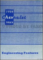 1954 Chevrolet Truck Engineering Features Handbuch Chevy Pickup Panel Suburban