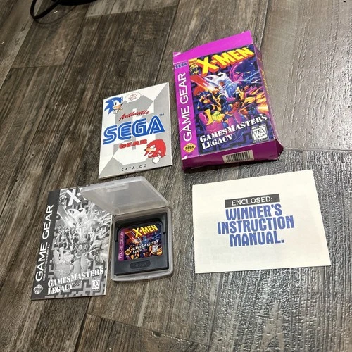 X-Men: GamesMaster's Legacy (Sega Game Gear, 1995) CIB - Tested & Works