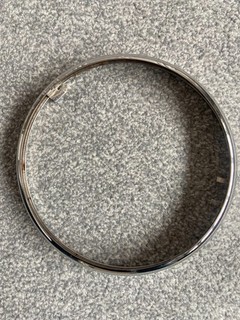 7" chromed headlight rim
