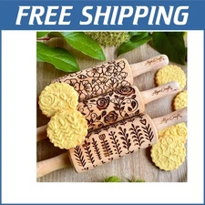 Ergonomic 3-Piece Wooden Baking Rolling Pin Set - Ideal Gift for Baking Lovers