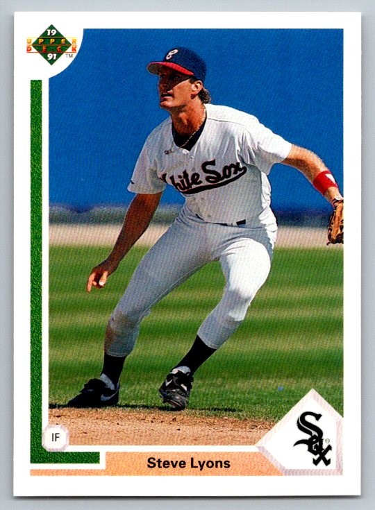1991 Upper Deck Steve Lyons #601 Chicago White Sox