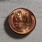 1947-P Flashy Red BU Lincoln Wheat Cent - Free Shipping! #1
