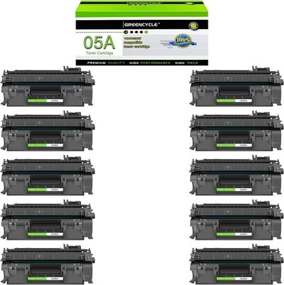 10 Pack Toner Cartridge 05A CE505A for HP LaserJet P2035D P2055D P2055N P2055X