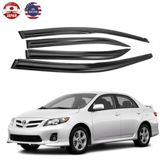 4x For Toyota Corolla 4 Door Sedan 2009-2013 Window Visors Rain Guards Deflector 4x For Toyota Corolla 4 Door Sedan 2009-2013 Window Visors Rain Guards Deflector