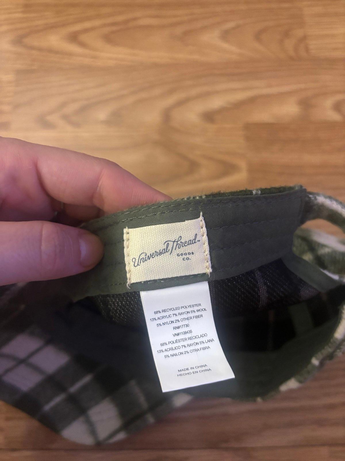 Universal Thread Checked Green Hat - image 4