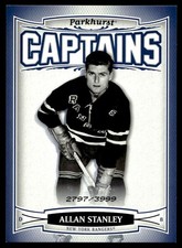 2006-07 PARKHURST CAPTAINS Allan Stanley Auto /3999 New York Rangers #193