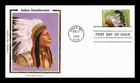 US COVER CHEYENNE NATIVE AMERICAN HEADDRESSES FDC COLORANO SILK CACHET
