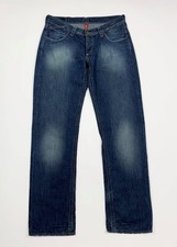 Met jeans uomo usato W36 tg 50 relaxed denim blu gamba dritta boyfriend T7084