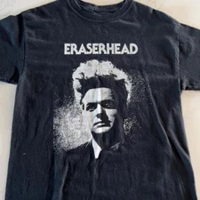 Vtg style Eraserhead horror movie short sleeve black color shirt S-5XL