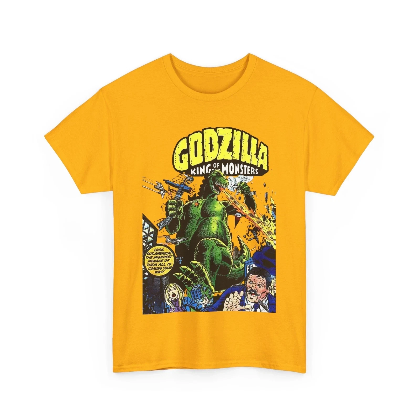 god zilla T-Shirt - King of the Monsters - 1970s Comic Series - Marvel Comics