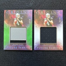 2023 Panini Origins Aiden O’Connell Future Fabrics Jumbo Patch 4/10 & /99 #FF-AO