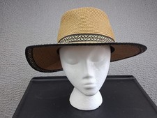 Eric Javits Squishee Fedora Packable Hat UPF 50 Braid Pool Travel Resort Size S
