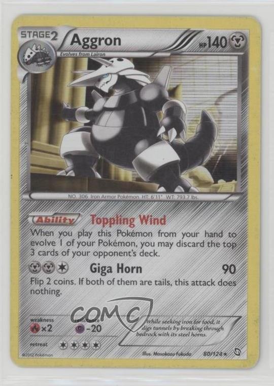 Aggron Pokémon Black & White Dragons Exalted #80