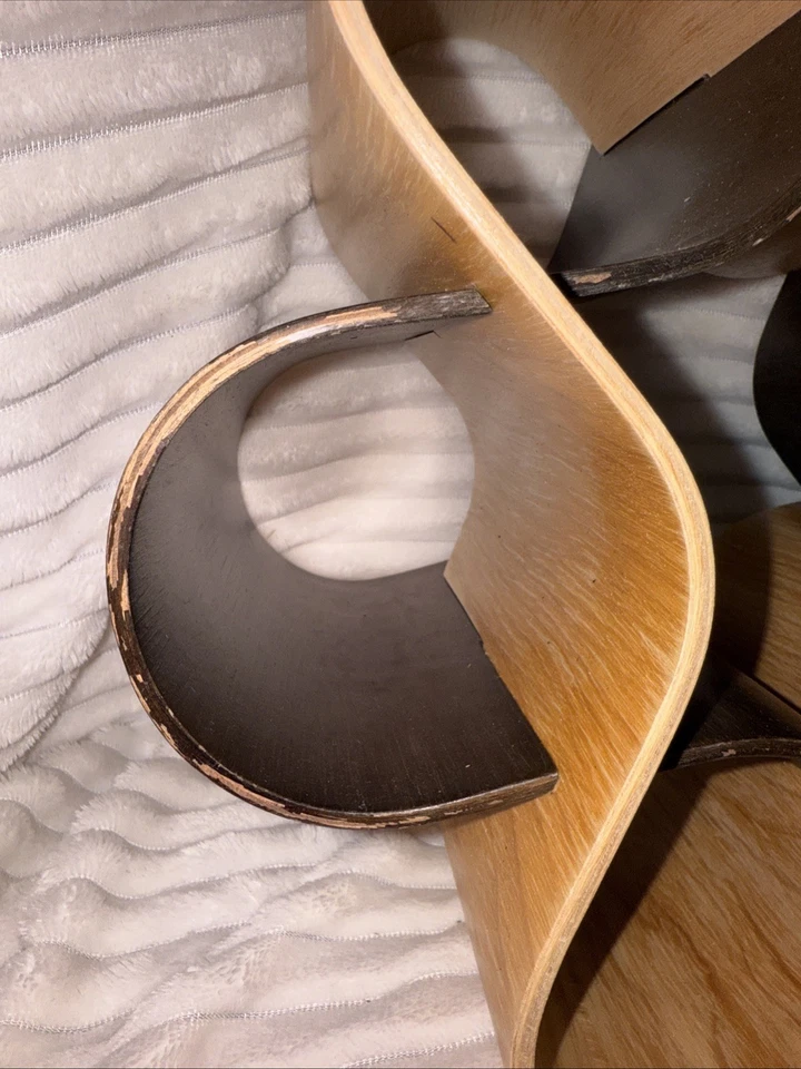 Vintage Bentwood Wine Rack Sculptural Walnut & Birch MCM Bent Wood Knot - Image 3 of 4