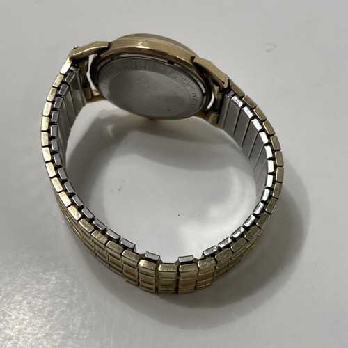 VINTAGE BULOVA UOMO 10K LAMINATO ORO LUNETTA PLACCATO QUADRANTE TESTURIZZATO CARICA AUTOMATICA E FUNZIONANTE! - Foto 4 di 12