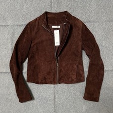 NWT Vince Womens Size 4 Brown Suede Jacket RR...
