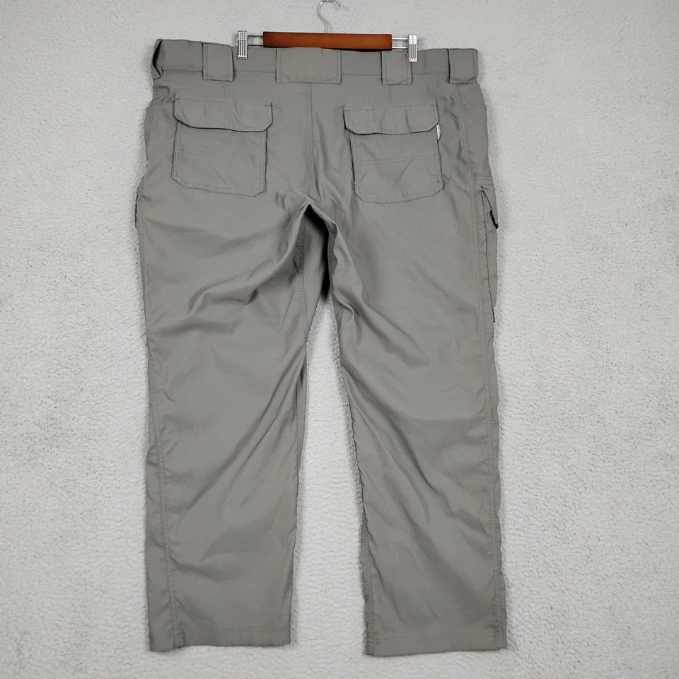 Calça cargo masculina DuluthFlex Dry on the Fly 44x30 ajuste relaxado náilon cinza elástico - Imagem 3 de 4