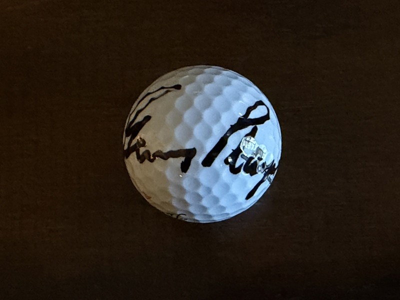 Gary Player Signed  2026 Masters Flag Ball US Open 