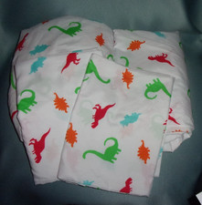 Amazon Basics Dinosaurs Full Size 4 Piece Sheet Set 81" x 96" Very Good