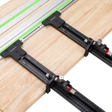 GOINGMAKE Track Saw Parallel Guide System with Mirco Adjustable Flip Stop and...