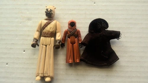 Vintage Star Wars Jawa Sandperson Action Figures Kenner 1977 80s Toys ANH Lot