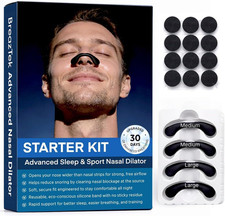 Premium Nasal Strips for Sleeping - Extra Strength Nose Strips for Easier Breath