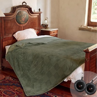 Electric Blanket Queen Size 84''X90'' - Heated Blanket with Dual Control Fast...