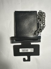 Dickies 31DI1304 Bi-Fold Chain Leather Wallet - Black