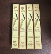 Set of 4 Pixi By Petra Lash Booster Waterproof Mascara - Blackest Black 0.25oz