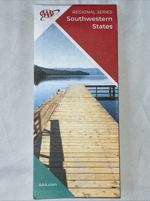 AAA SOUTHWESTERN STATES Road Map Highway Regional New