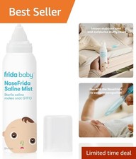 Hypoallergenic Baby Saline Nasal Mist Spray - 3.4 Fl Oz for Easy Relief