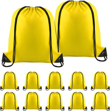 Drawstring Backpack Bulk 12 Pieces DIY Drawstring Bags Nylon Draw String Sport B
