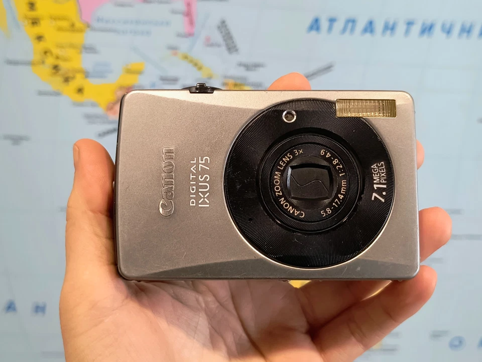 Canon PowerShot ELPH SD750 / IXUS 75 7.1MP Digital Camera Silver - Fullly Work - Image 3 of 4