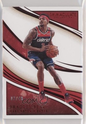 2019-20 Panini Immaculate Red /49 Bradley Beal #74 6wp