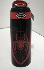 Zak Designs Marvel Comics 19 ounce Stainless Steel Water Bottles, Spider-Man