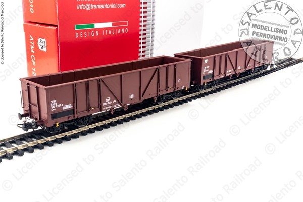 Atm 12.010 Satz Von 2 Waggons Waren Fs Offen A Banken Hoch Typ Eaos Epoche V /-image