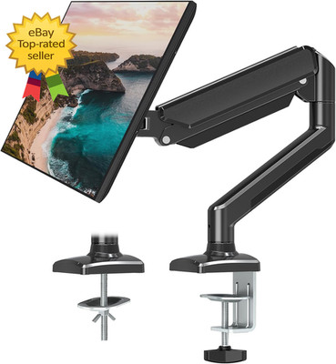 Single Monitor Mount Arm Adjustable Desk Stand for 32 Inch Screen VESA 75 100