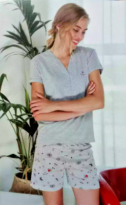 BEZÜGE Nachtanzug Mädchen Kurzarm + Sommer Pyjama Shorts