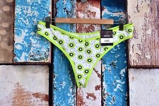 Women's NOBO No Boundaries Cotton Thong Panties Underwear XLARGE Multicolor NEW