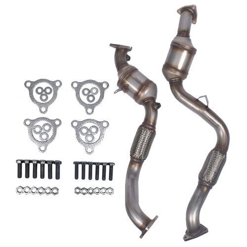 2pc Flex Pipe Catalytic Converters for 20072009 Audi Q7 3.6L V6