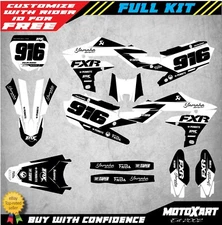 Custom Graphics Kit to Fit Yamaha YZ 450F 2018 2019 2020 BURN STYLE stickers