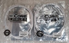 Pair of ECore Cat6 Patch Cable 4Pair UTP 24AWG 5ft. 650-05WH NEW SEALED 