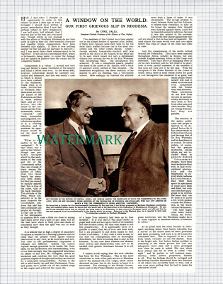 (X307) Mr Duncan Sandys & Sir Roy Welensky Rhodesien - 1961 Clip
